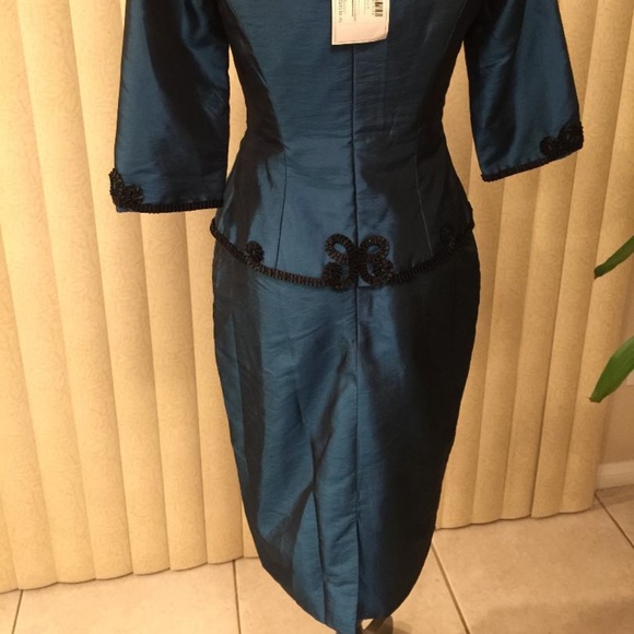 VAL STEFANI NIGHT BLUE MOB/FORMAL DRESS SIZE 8 - Picture 8 of 8